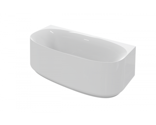 Акриловая ванна пристенная 170х80 см, CEZARES CZR-LUX-WALL-170-80-58