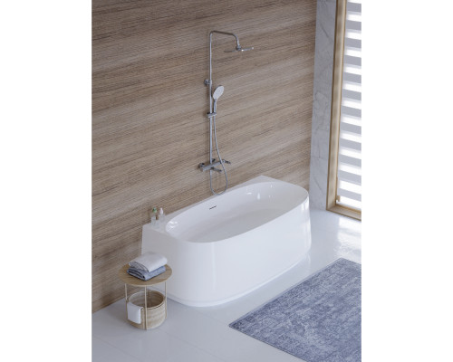 Акриловая ванна пристенная 170х80 см, CEZARES CZR-LUX-WALL-170-80-58