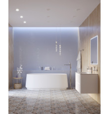 Акриловая ванна 170х82 см матовая, CEZARES CZR-LUX-CENTRAL-170-82-58-MATT