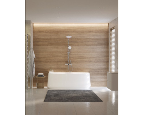 Акриловая ванна пристенная 170х80 см, CEZARES CZR-LUX-WALL-170-80-58