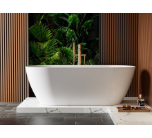 Ванна из искусственного камня Solid Surface 1700х800х570 CEZARES CZR-RELAX-170-80-57-SSB