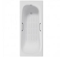 Ванна чугунная Delice Continental 150х70 с отверстиями под ручки  и антискользящим покрытием DLR230612R-AS