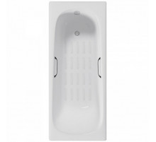 Ванна чугунная Delice Continental 170х70 с отверстиями под ручки и антискользящим покрытием DLR230613R-AS