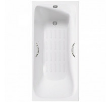 Ванна чугунная Delice Continental PLUS 170х75 с отверстиями под ручки и антискользящим покрытием DLR230635R-AS