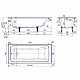 Заказать Ванна чугунная Delice Parallel 160х70 с антискользящим покрытием DLR220504-AS в магазине сантехники Santeh-Crystal.ru