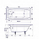 Заказать Ванна чугунная Delice Repos 150х70 с антискользящим покрытием DLR220507-AS в магазине сантехники Santeh-Crystal.ru