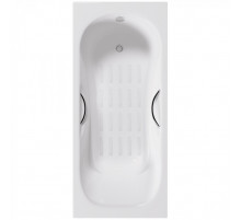 Ванна чугунная Delice Malibu 160х75 с отверстиями под ручки и антискользящим покрытием DLR230629R-AS