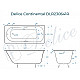 Ванна чугунная Delice Continental 130х70 с отверстиями под ручки DLR230641R