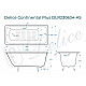 Ванна чугунная Delice Continental PLUS 170х70 с антискользящим покрытием DLR230634-AS