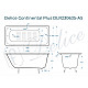 Ванна чугунная Delice Continental PLUS 170х75 с антискользящим покрытием DLR230635-AS