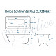 Ванна чугунная Delice Continental PLUS 100х70 DLR230642