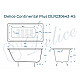 Ванна чугунная Delice Continental PLUS 100х70 с антискользящим покрытием DLR230642-AS