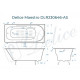 Ванна чугунная Delice Maestro 200х85 с антискользящим покрытием DLR230646-AS