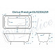 Ванна чугунная Delice Prestige 170х75 с отверстиями под ручки DLR230625R