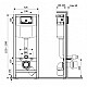 Система инсталляции для подвесных унитазов Delice Oreol комплект 4 в 1 с клавишей DLR000003