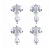 Ножки декоративные для отдельностоящей ванны Delice Vintage Белые комплект 4 шт