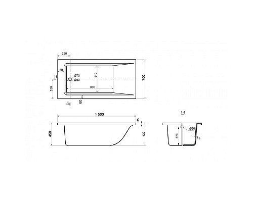 Santeh-Crystal.ru: Ванна из литьевого мрамора Delice Diapason 150х70 DLR330003 Купить Ванна из литьевого мрамора Delice Diapason 150х70 DLR330003 в магазине сантехники Santeh-Crystal.ru