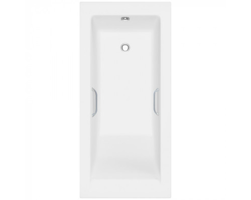 Ванна из литьевого мрамора Delice Diapason 180х70 глянцевая с ручками Хром DLR330008R-G