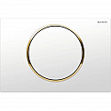 Смывная клавиша Geberit Sigma10 белый/позолота/белый для одинарного смыва 115.758.KK.5 Смывная клавиша Geberit Sigma10 белый/позолота/белый для одинарного смыва 115.758.KK.5