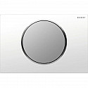 Смывная клавиша Geberit Sigma10 белый/матовый хром/матовый хром для одинарного смыва 115.758.KL.5 Смывная клавиша Geberit Sigma10 белый/матовый хром/матовый хром для одинарного смыва 115.758.KL.5