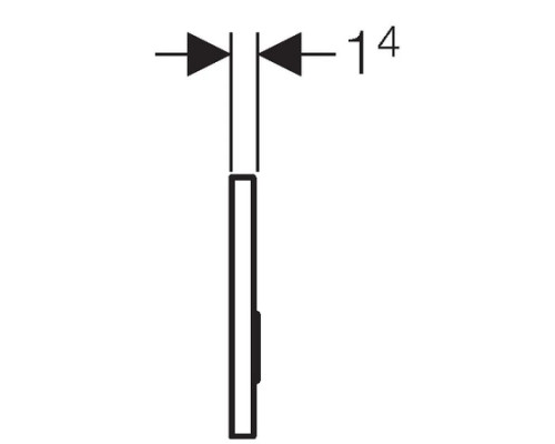Купить Смывная клавиша Geberit Sigma50 черный для двойного смыва 115.788.DW.5 в магазине сантехники Santeh-Crystal.ru