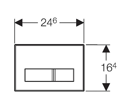 Заказать Смывная клавиша Geberit Sigma50 матовый алюминий для двойного смыва 115.788.GH.5 в магазине сантехники Santeh-Crystal.ru