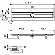 Купить Душевой канал 743 мм хром Tece TECEdrainline steel II 600800 + 650000 + 660016 + 600882 в магазине сантехники Santeh-Crystal.ru