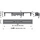 Заказать Душевой канал 1044 мм глянцевый хром AlcaPlast APZ12 Pure APZ12-1050 + PURE-1050L в магазине сантехники Santeh-Crystal.ru