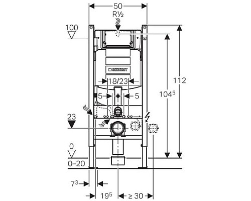 Купить Комплект подвесной унитаз Ideal Standard Tesi T007901 + T352701 + система инсталляции Geberit 111.362.00.5 + 115.882.DW.1 в магазине сантехники Santeh-Crystal.ru