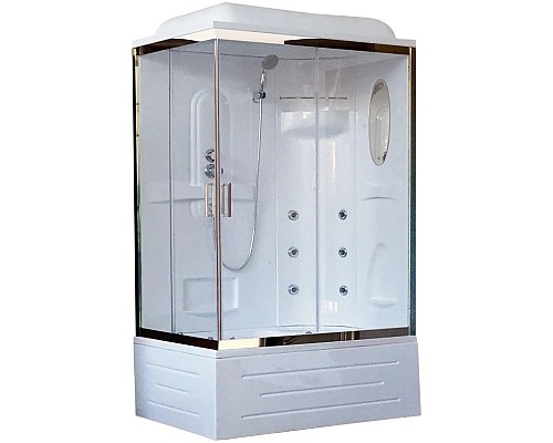 Купить Душевая кабина 100х80х217 см Royal Bath RB8100BP2-T-CH-R прозрачное в магазине сантехники Santeh-Crystal.ru