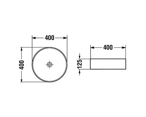 Купить Раковина 40х40 см Vincea VBS-5GL03 в магазине сантехники Santeh-Crystal.ru