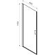 Душевая дверь 60 см Vincea Alpha VDP-3AL600CLGM прозрачное