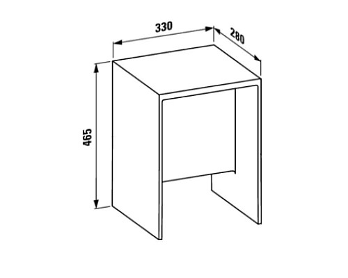 Приобрести Табурет для ванной прозрачный Laufen Kartel by Laufen 3.8933.0.084.000.1 в магазине сантехники Santeh-Crystal.ru