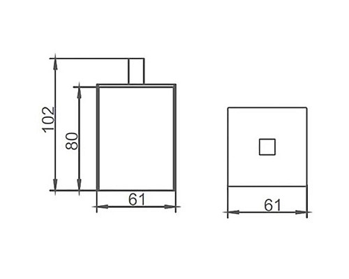 Баночка AltroBagno AltroBagnoCBJ083001Cr Баночка AltroBagno AltroBagnoCBJ083001Cr