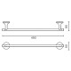 Полотенцедержатель 49 см AltroBagno Corposo AltroBagnoCorposo081310Cr