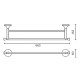 Полотенцедержатель 66,5 см AltroBagno Corposo AltroBagnoCorposo081407Or