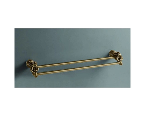Заказать Полотенцедержатель двойной 60 см бронза Art&Max Rose AM-0918-B в магазине сантехники Santeh-Crystal.ru