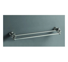 Полотенцедержатель двойной 60 см серебро Art&Max Rose AM-0918-T