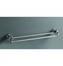 Полотенцедержатель двойной 60 см серебро Art&Max Rose AM-0918-T