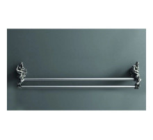 Полотенцедержатель двойной 60 см серебро Art&Max Romantic AM-0818-T