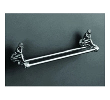 Полотенцедержатель двойной 60 см серебро Art&Max Juno AM-0718-T