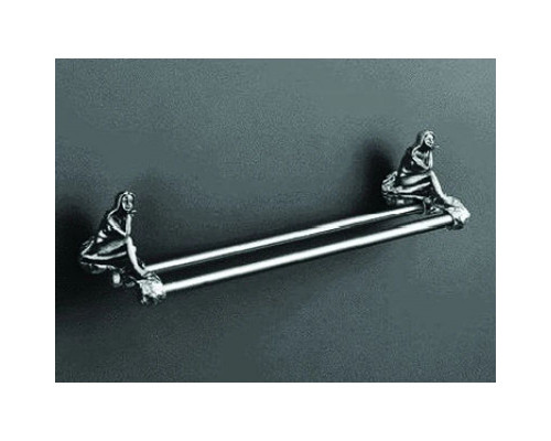 Купить Полотенцедержатель двойной 60 см серебро Art&Max Juno AM-0718-T в магазине сантехники Santeh-Crystal.ru
