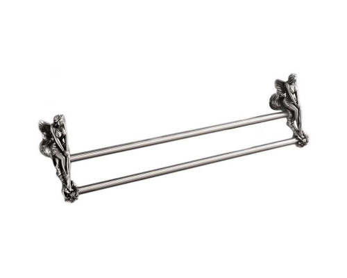 Заказать Полотенцедержатель двойной 60 см серебро Art&Max Fairy AM-0988-T в магазине сантехники Santeh-Crystal.ru