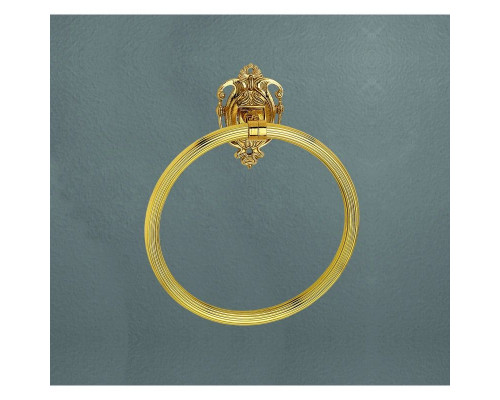 Купить Полотенцедержатель кольцевой античное золото Art&Max Impero AM-1231-Do-Ant в магазине сантехники Santeh-Crystal.ru