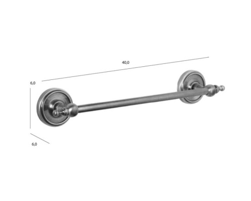 Приобрести Полотенцедержатель 40 см бронза Tiffany World Bristol TWBR114br в магазине сантехники Santeh-Crystal.ru