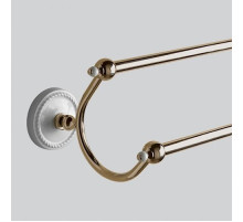 Полотенцедержатель двойной 60 см светлое золото/белый Devon&Devon Dorothy DOR412OT