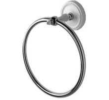 Кольцо для полотенец хром/белый Devon&Devon Dorothy DOR407CR