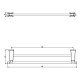 Заказать Полотенцедержатель 63,3 см Art&Max Genova AM-M-035-CR в магазине сантехники Santeh-Crystal.ru