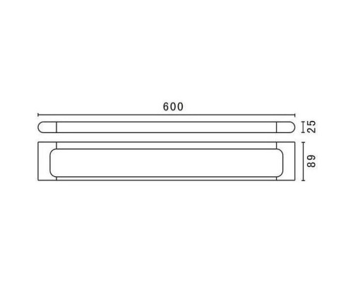 Заказать Полотенцедержатель 60 см Art&Max Platino AM-E-3924AL в магазине сантехники Santeh-Crystal.ru