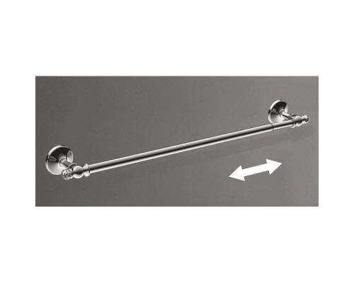 Приобрести Полотенцедержатель с регулировкой длины от 50 до 80 см Art&Max Antic Crystal AM-E-2624CLS в магазине сантехники Santeh-Crystal.ru